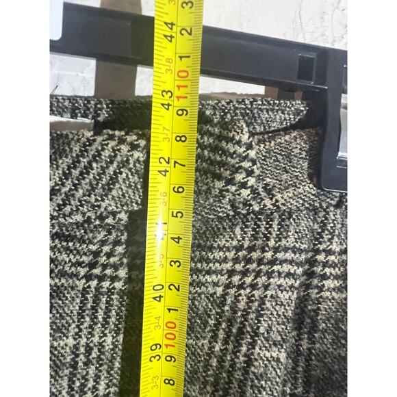 IRENE VAN RYB Wool Plaid Tapered Slim Pants Womens Size 42 (US L) Gray - Picture 7 of 8